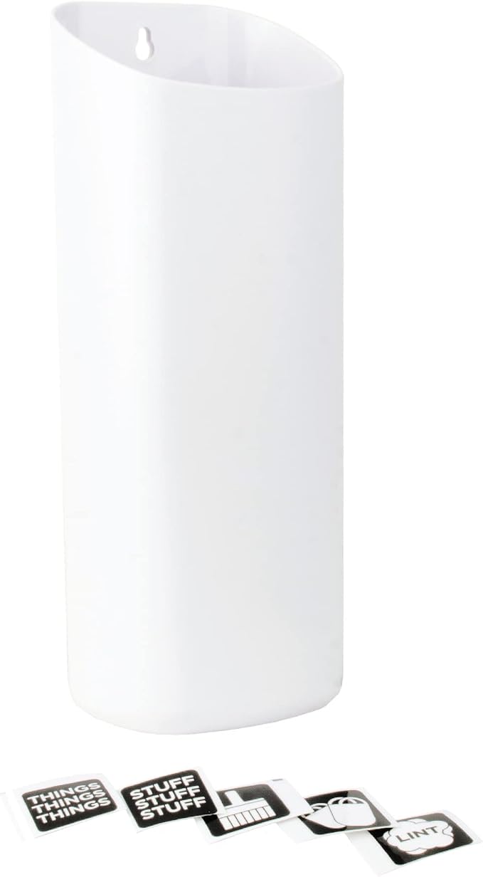 JS Jackson Supplies Small White Lint Bin by JSJACKSONSUPPLIES