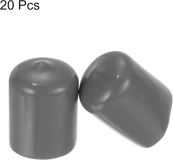 uxcell 20pcs Rubber End Caps 21mm ID Vinyl PVC Round Tube Bolt Cap Cover Screw - Image 2