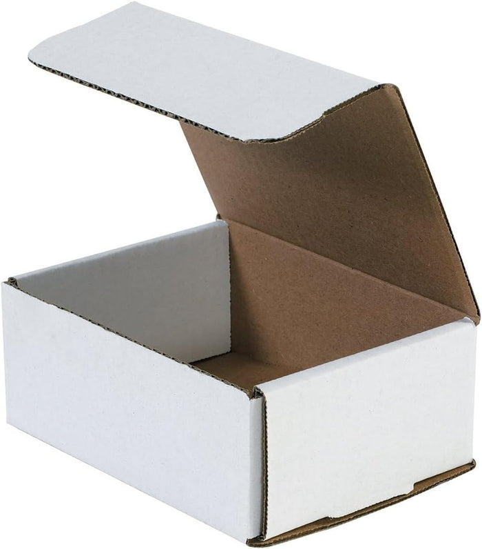 BOX USA White Corrugated Cardboard Mailing Boxes, 11 1/2" x 3 1/2" x 3 1/2", Pack of 50, Crush-Proof, for Shipping, Mailing and Storing