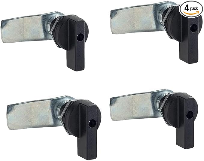 WJSKDQ 4PCS Thumb Operated Offset Thumb Cam Lock Black Cam Lock by TOOLS