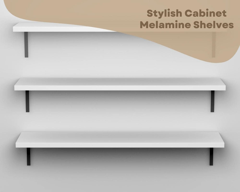 B&B HARDWARE White Cabinet Shelves Melamine - Custom Cut to Size - Ideal ...
