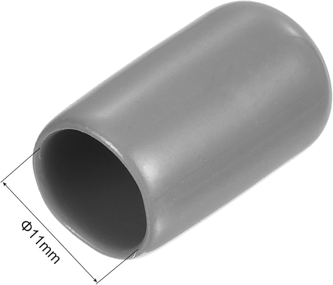 uxcell 20pcs Rubber End Caps Protective Caps 11mm ID Vinyl PVC Round Tube Bolt - Image 3