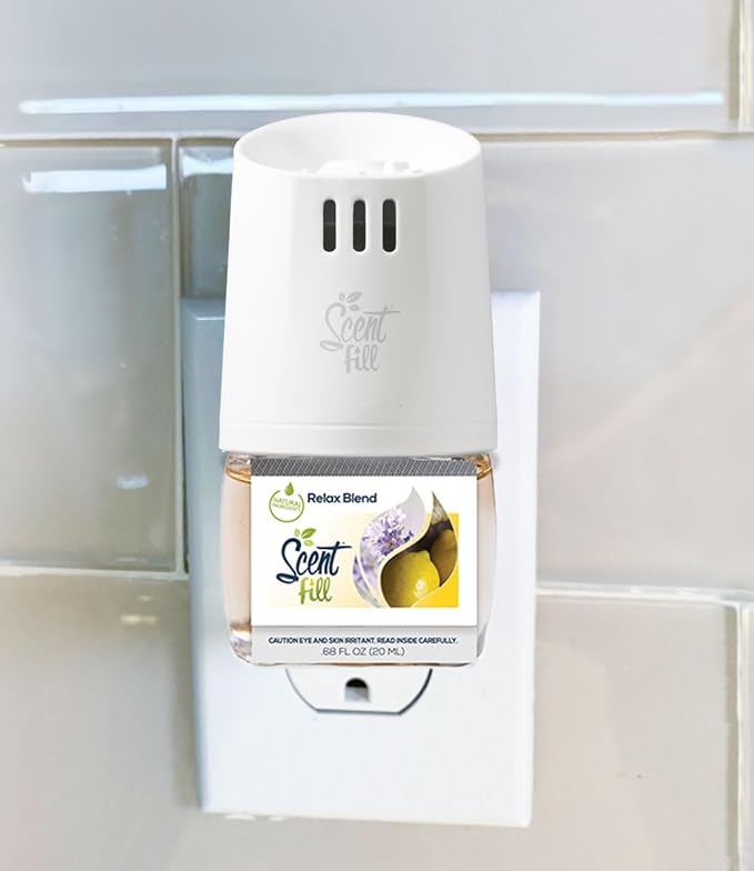Scent Fill Relax Blend Plug in Air Freshener, Scented Oil Refills, 2 Refills + - Image 2