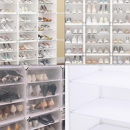 Shoe Rack Organizer,12-Tiers Stackable ,96 Portable Shoe Rack Organizer Shoe ...