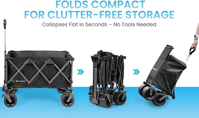 36" Collapsible Wagon Cart - Image 6