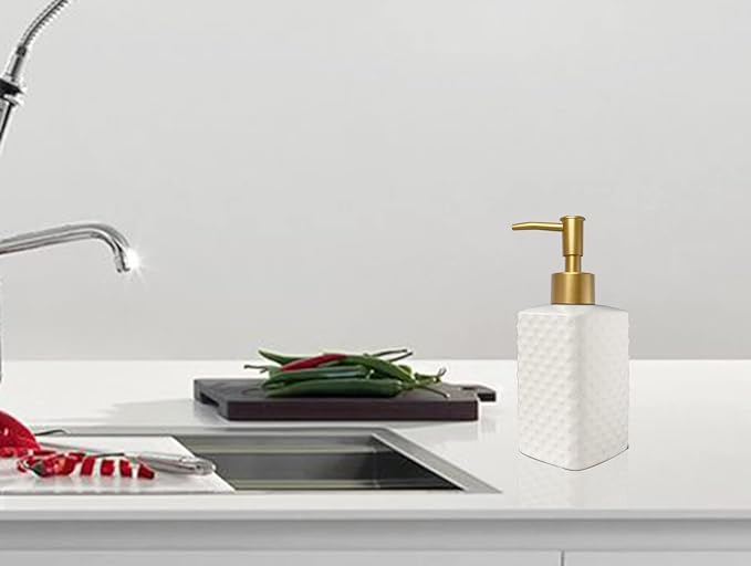 Chic Unique White Soap Dispenser - Image 4