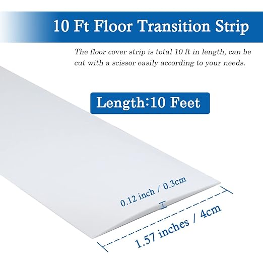 Floor Transition Strip Self Adhesive Floor Cover Strips Laminate 1.57" Wide - Image 6