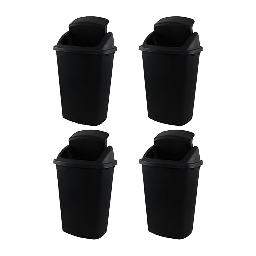 13 Gallon 4-Pack Garbage Cans by Drephia