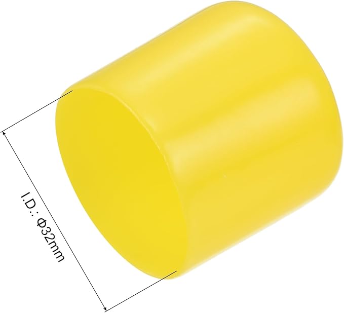 uxcell 20pcs Rubber End Caps 32mm ID Vinyl PVC Round Tube Bolt Cap Cover Screw - Image 3