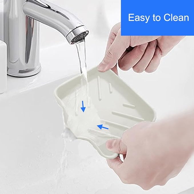 Sponge Holder with Drain Spout, Silicone Sponge Tray - Image 5