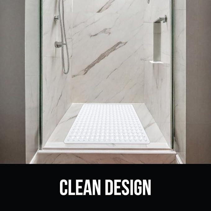 GORILLA GRIP Patented Square Shower Stall Mat, Small Bathtub Floor Mats - Image 8