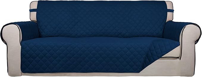 PureFit Reversible Quilted Sofa Cover, Water Resistant Slipcover Furniture by PureFit