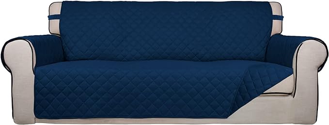 PureFit Reversible Quilted Sofa Cover, Water Resistant Slipcover Furniture by PureFit