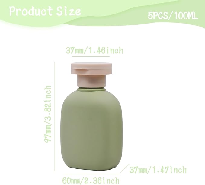 3.4 oz Leak-Proof Travel Bottles - Image 2