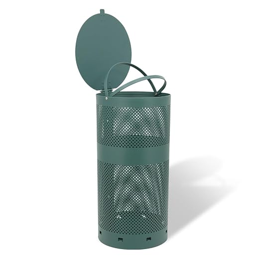 ZERO WASTE USA - Round Outdoor 10 Gallon Dog Waste Station Waste Can - Image 5