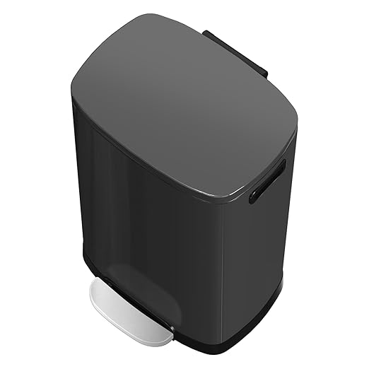 13 Gallon Trash Can with Lid, 50L Fingerprint Proof Stainless Steel Kitchen - Image 4