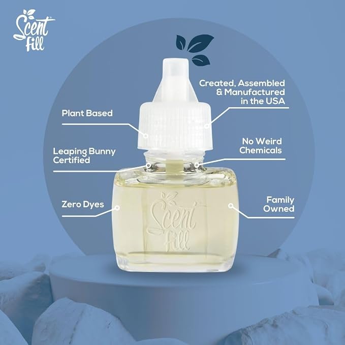 Scent Fill Cucumber Melon Plug in Air Freshener, Scented Oil Refills, 4 Refills - Image 7