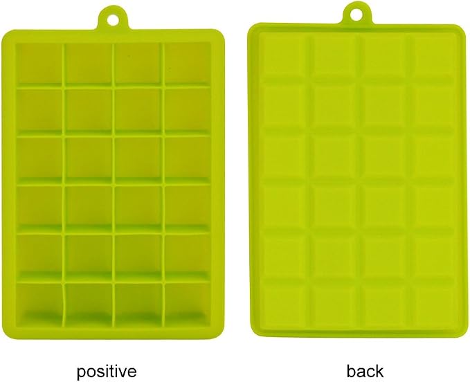 Ice Cube Tray, Silicone Square Ice Trays Easy Release Stackable Ice Cube Mold - Image 5