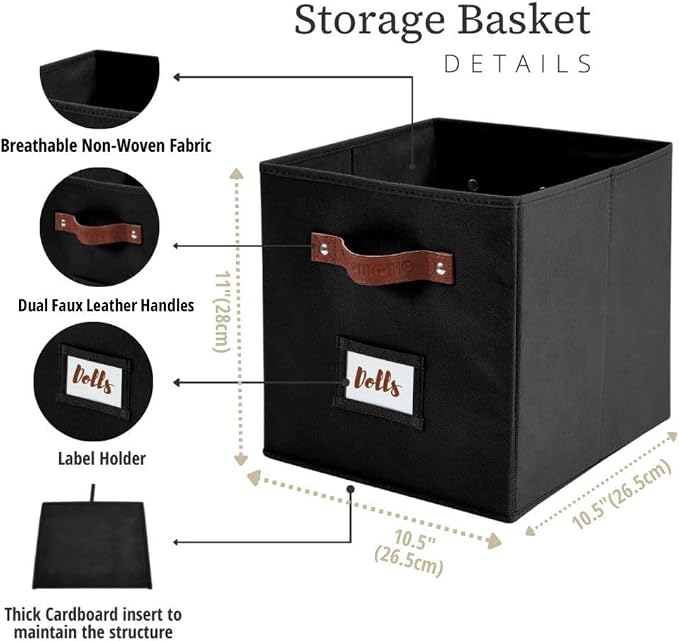 DECOMOMO Storage Bins, Cube Storage Bin - Image 3