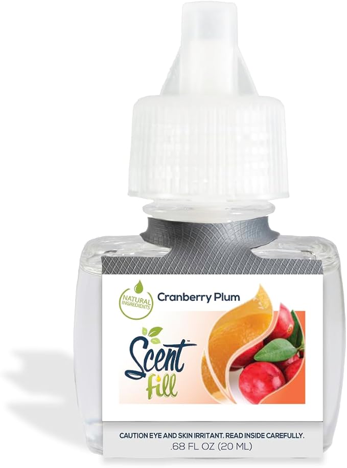 Scent Fill Cranberry Plum Plug in Air Freshener, 4 Scented Oil Refills - Image 3