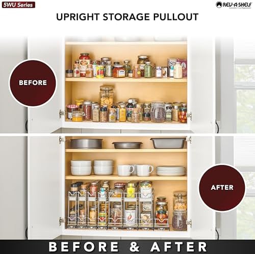Rev-A-Shelf Narrow 9" W Pullout Triple Organizer for Cabinets