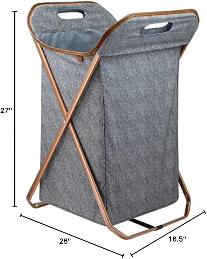CleverMade Collapsible Laundry Hamper X-Frame Laundry Basket - Image 7
