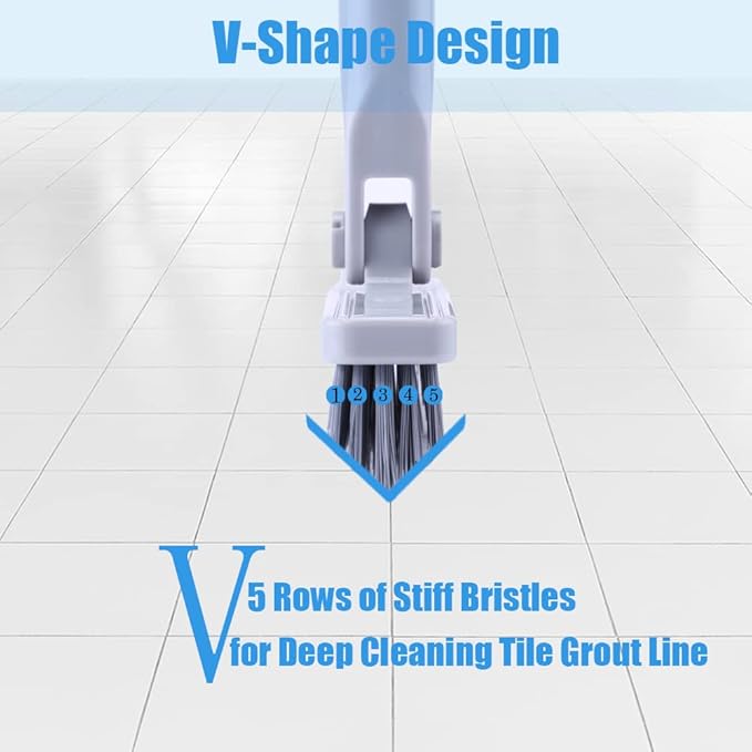 YONILL Grout Brush with Long Handle - Image 2