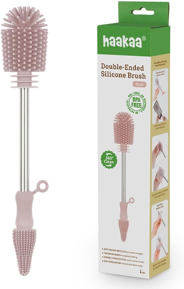 Haakaa Silicone Cleaning Brush Kit – Household Cleaning Brushes by haakaa