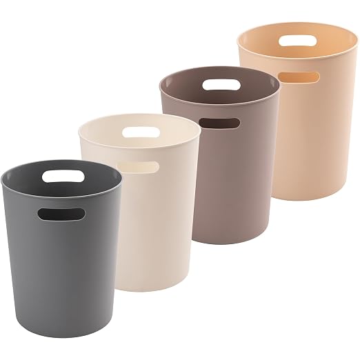 4 Pack Small Trash Can for Bathroom by Amorettise