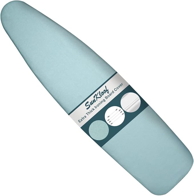 Ironing Board Cover and Pad, Resist Scorching and Staining, 15x54 Reflective by SUNKLOOF