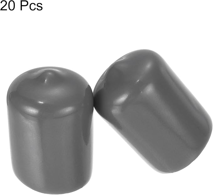 uxcell 20pcs Rubber End Caps 15mm ID Vinyl PVC Round Tube Bolt Cap Cover Screw - Image 2