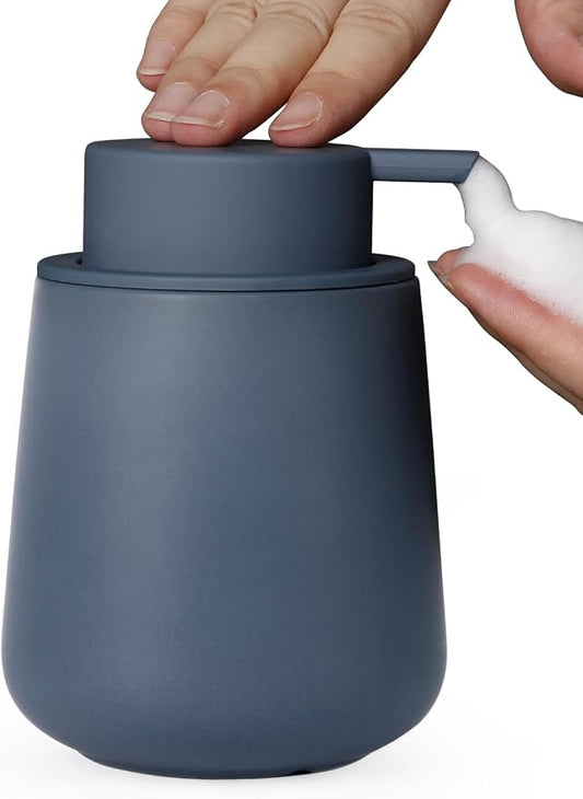 INGOFIN Ceramic Foaming Soap Dispenser - 12 oz Foam Hand Soap Dispenser Bathroom by INGOFIN