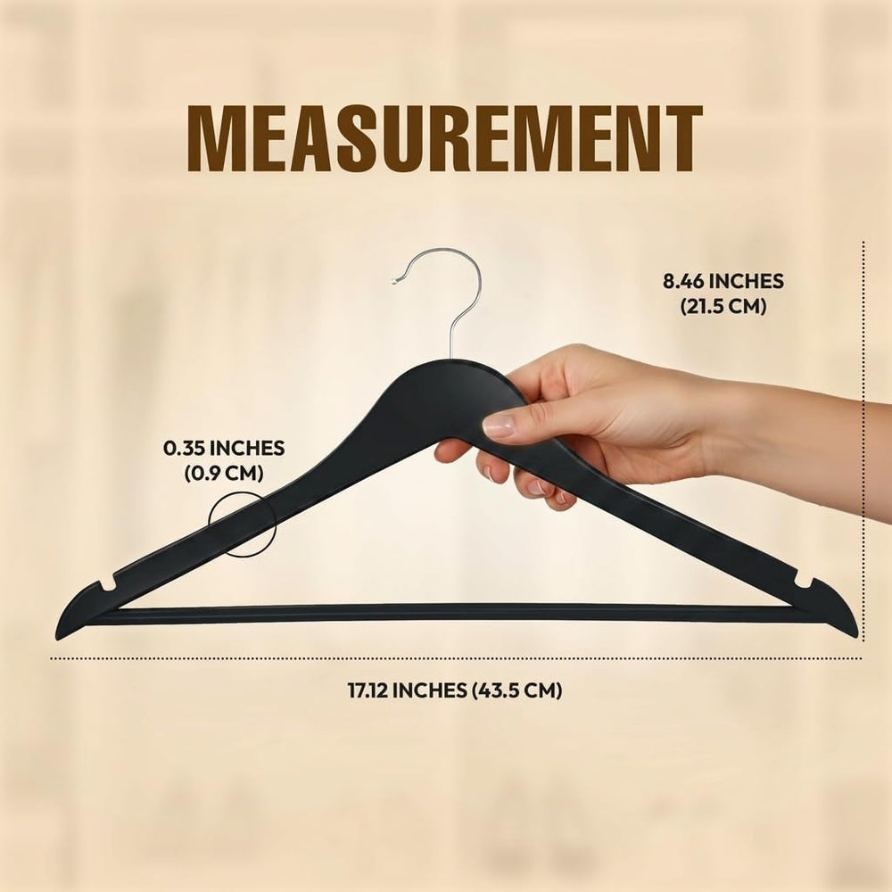 Utopia Home Wooden Hangers 90 Pack – Slim Suit Hangers Black
