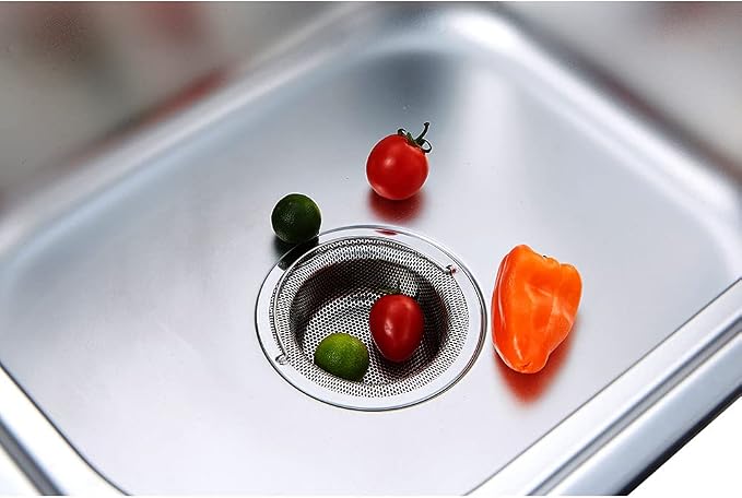 Kitchen Sink Strainer, 4.5" Diameter, Stainless Steel, Rust Free and Dishwasher - Image 7