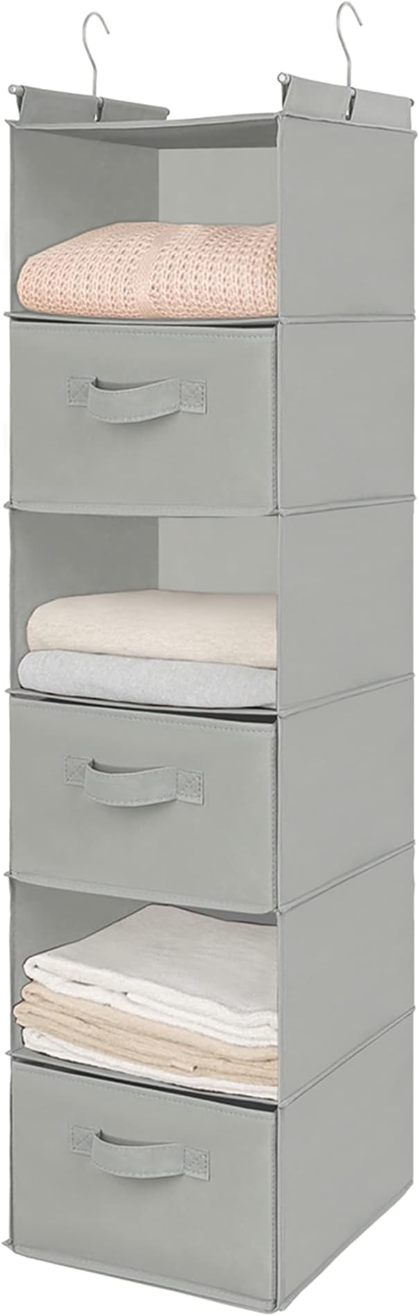 MAX Houser 6 Tier Shelf Hanging Closet Organizer, Closet Hanging Shelf - Image 7