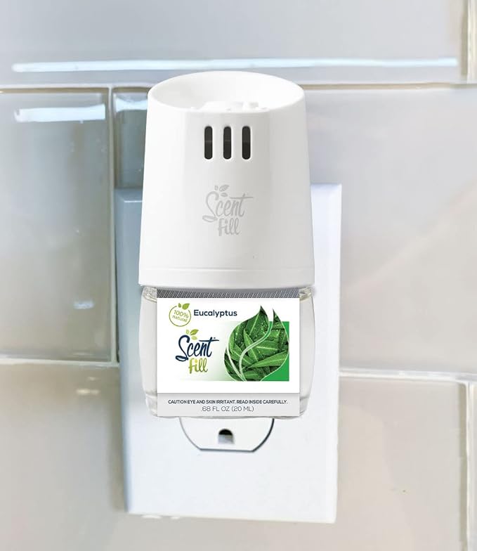 Scent Fill 100% Natural Eucalyptus Plug in Air Freshener, Scented Oil Refills - Image 2