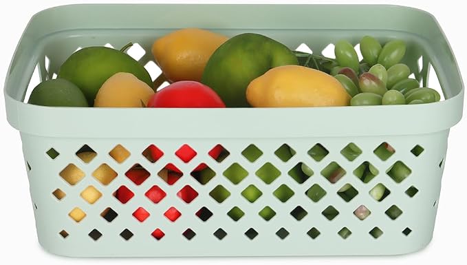 Glad Plastic Storage Basket Set, Value Pack of 6 | Open Storage Bins - Image 4