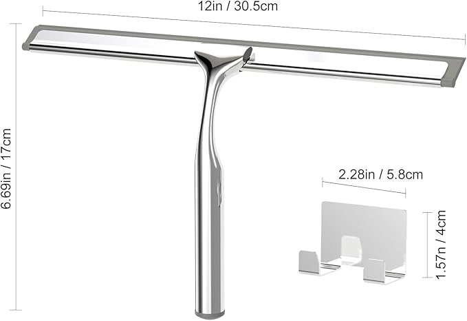 Shower Squeegee for Glass Doors, Squeegee for Shower Glass, Bathroom - Image 2