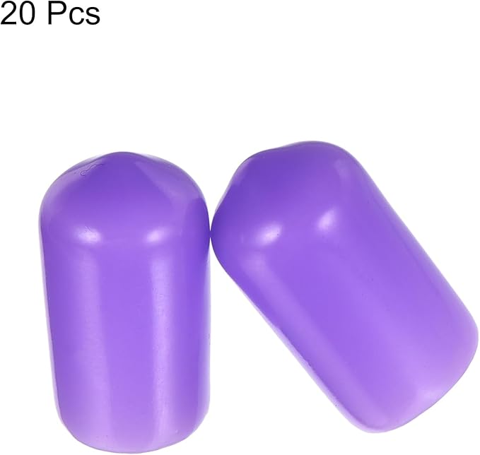 uxcell 20pcs Rubber End Caps 9mm ID Vinyl PVC Round Tube Bolt Cap Cover Screw - Image 2