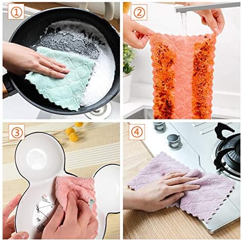 Hypermotion Microfiber Cleaning Cloth, Kitchen Towels, Double-Sided Microfiber - Image 4
