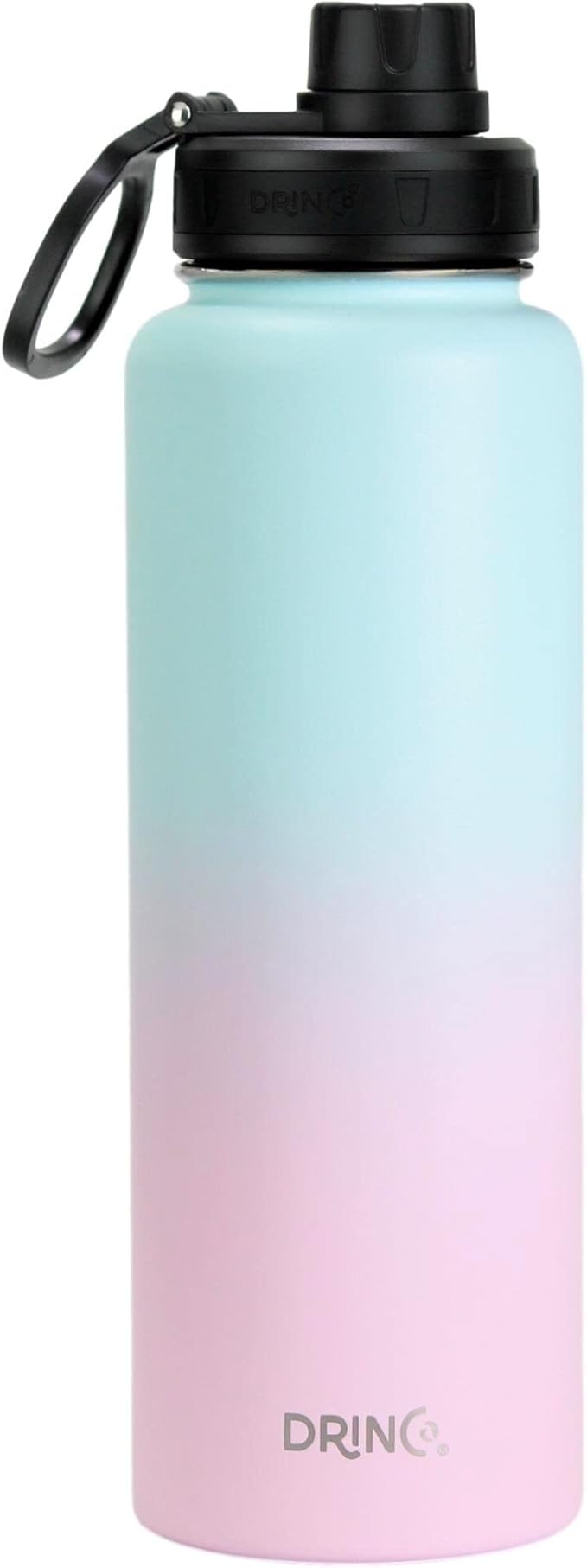 DRINCO Stainless Steel Water Bottle Spout Lid Vacuum Insulated Double Wall by Drinco