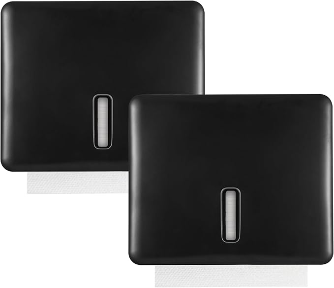 2-Pack Multifold Paper Towel Dispenser Wall Mount – Large Capacity C-Fold by Stardrix