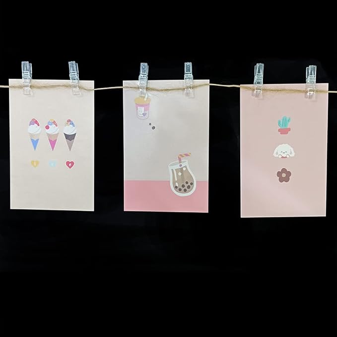 128 Pieces Mini Transparent Plastic Clear Clips, Photo Clips, Clothespins Clip - Image 7
