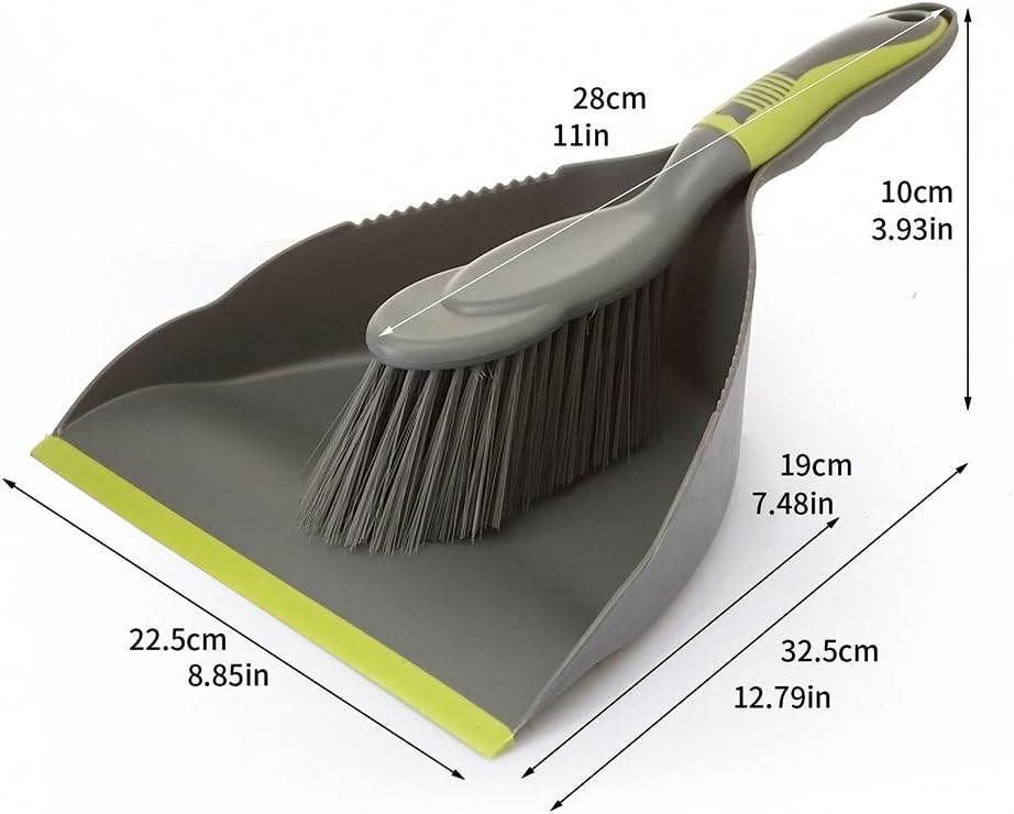 WDDBHSKN Dust pan Broom Dustpan Brush - Dust Pans with Brush, Dustpan and Brush Set, Handheld Broom and Dustpan Set are Used to Clean Kitchens, Floors, Tables, and Animal Cages.