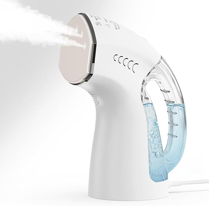 Steamer ＆ Iron 2 in 1 for Clothes, Ceramic Panel, Intelligent Chip Controls by VAPTEC