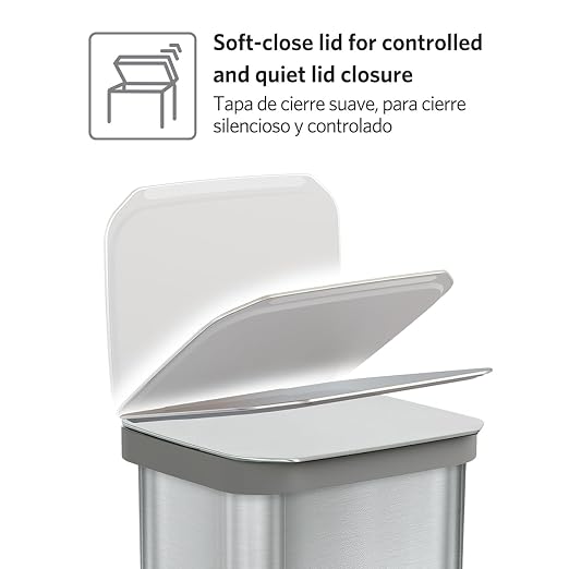 Glad Stainless Steel Step Trash Can, Series 2 - Image 5