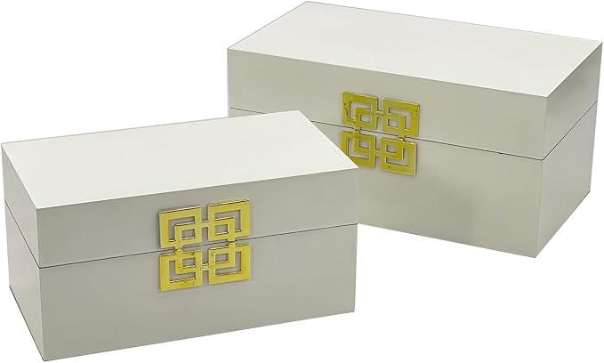 Galt International Large & Small Decorative Storage Box w/Hinged Lid - Image 3