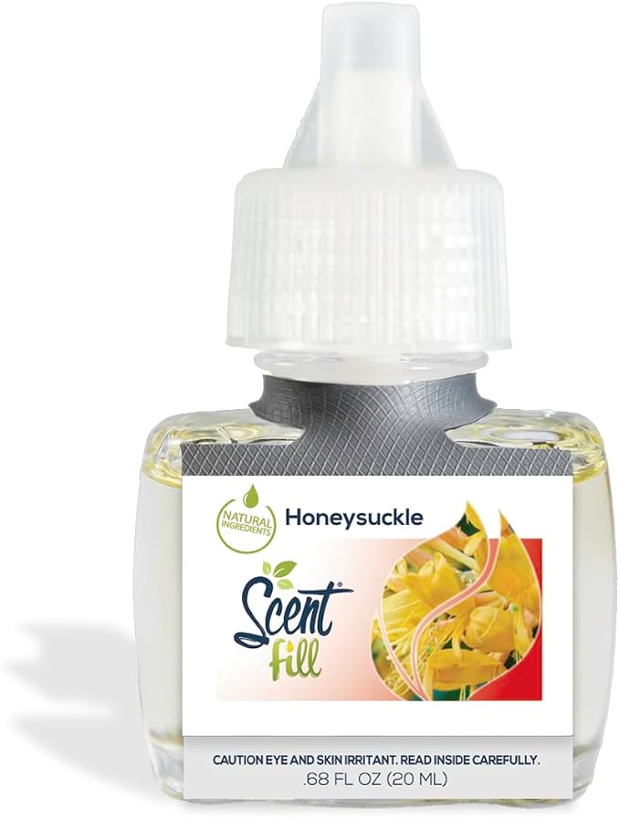 Scent Fill Honeysuckle Plug in Air Freshener, 4 Scented Oil Refills - Image 3
