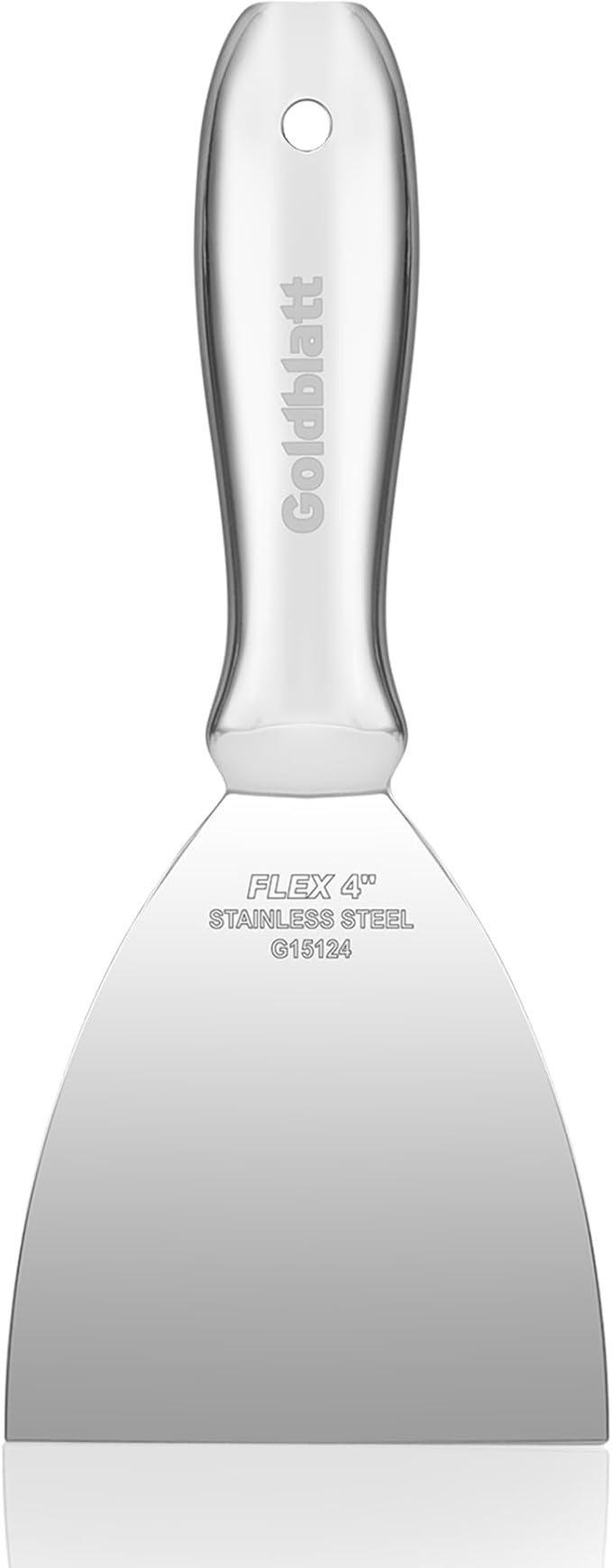 Goldblatt 4" Putty Knife, One-Piece Paint Scraper Tool, All Stainless Steel by GoldblattUSA