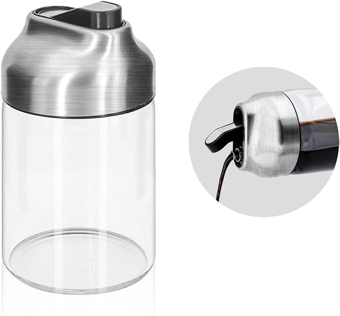 Aelga Soy Sauce Dispenser, 7oz Non-Drip Spout Oil and Vinegar Dispenser by Aelga